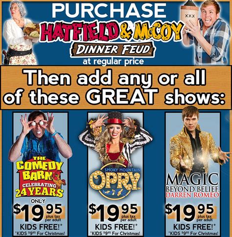 Get This Code 20 Off Comedy Barn Theater Competitor Codes Get 20 Off Comedy Theaters Using These Comedy Barn Theater Competitor Coupons (Active Today). . Comedy barn combo tickets